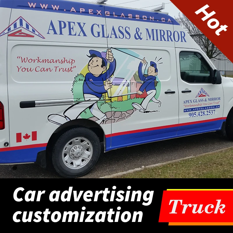  High Quality Personalized Custom Car Van Sticker Waterproof Vinyl Wrap Decals Auto Vehicle Body Rea