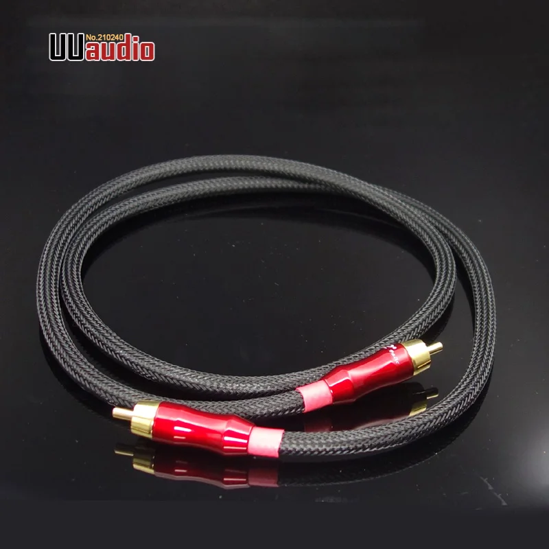 UU107 Hifi 75 Ом папа цифровой коаксиальный RCA аудио/видео DIY Кабель|Кабели VGA| |