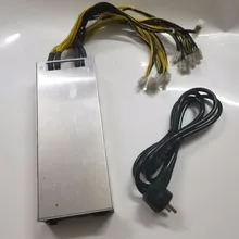 YUNHUI используется BTC LTC Шахтер источник питания 176-264 в 12 В 150A Макс выход 1800 Вт для ANTMINER S7 S9 L3+ D3 A3 Baikal X10 Giant-B