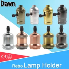 Подвесной светильник с зеленым глазом Эдисона, E27, античный винт, основание лампы, алюминий, E27, патрон лампы Эдисона, промышленный Ретро светильник, фитинги