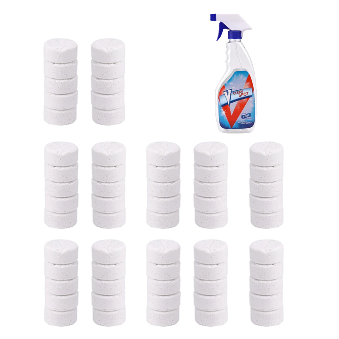 

iTECHOR Full Effect Strong Detergent Multi-function Cleanser with One Bottle + 60Pcs Cleaning Sheet for Dispel Stains Wholesale