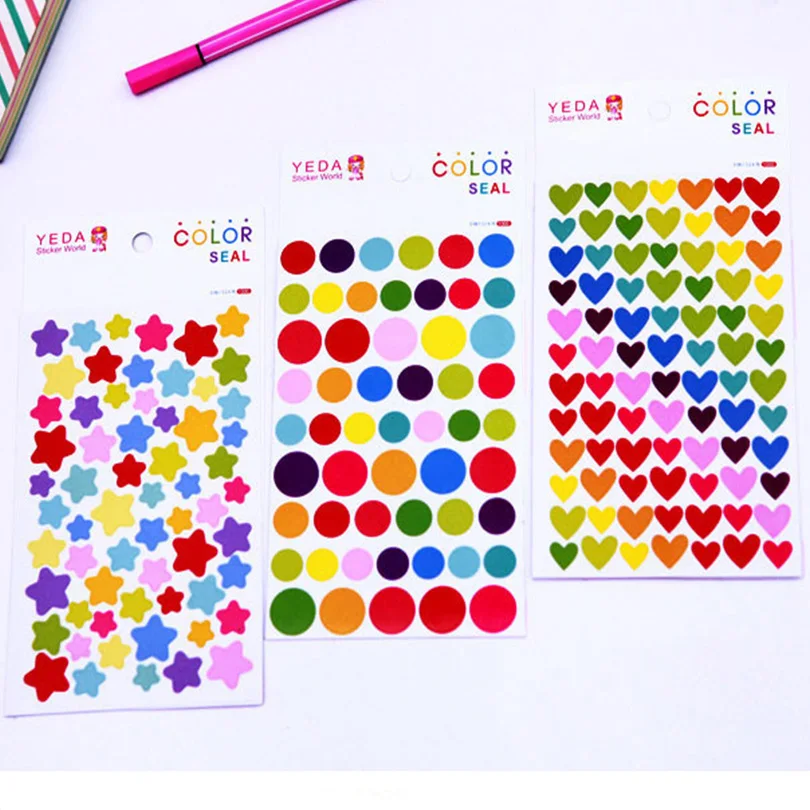 

Children's reward sticker DIY scrapbook sticker decorative sticker for scrapbooking 6pcs/pack photo decoration stickers