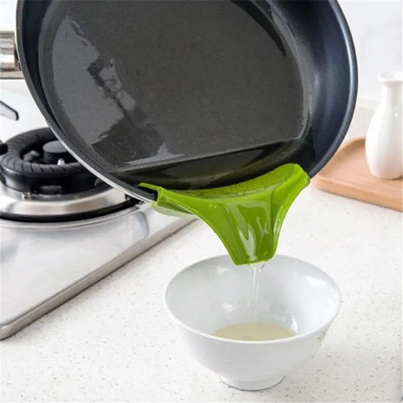 Силиконовые slip on Pour Spout клип кастрюли миски для приготовления пищи разлив тесто соусы перевязочные кухонные инструменты для зажима