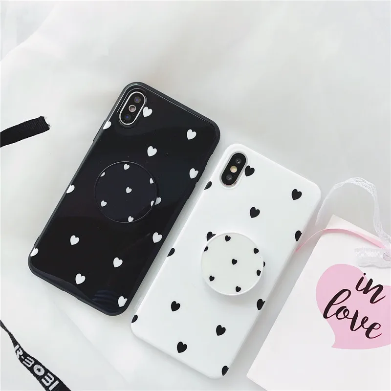 Matcheasy Fashion Love Heart Phone Case with Stand Bracket Holder for Iphone 6 6S 7 8 7Plus 8Plus 6Plus X 10 Case Back Cover Matcheasy Fashion Love Heart Phone Case with Stand Bracket Holder for Iphone 6 6S 7 8 7Plus 8Plus 6Plus X 10 Case Back Cover