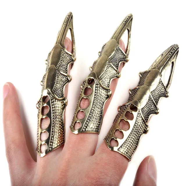 8 개/몫 s 고딕 펑크 힌지 너클 전체 손가락 갑옷 발톱 대량 새로운에서8 개/몫 s 고딕 펑크 힌지 너클 전체 손가락 갑옷