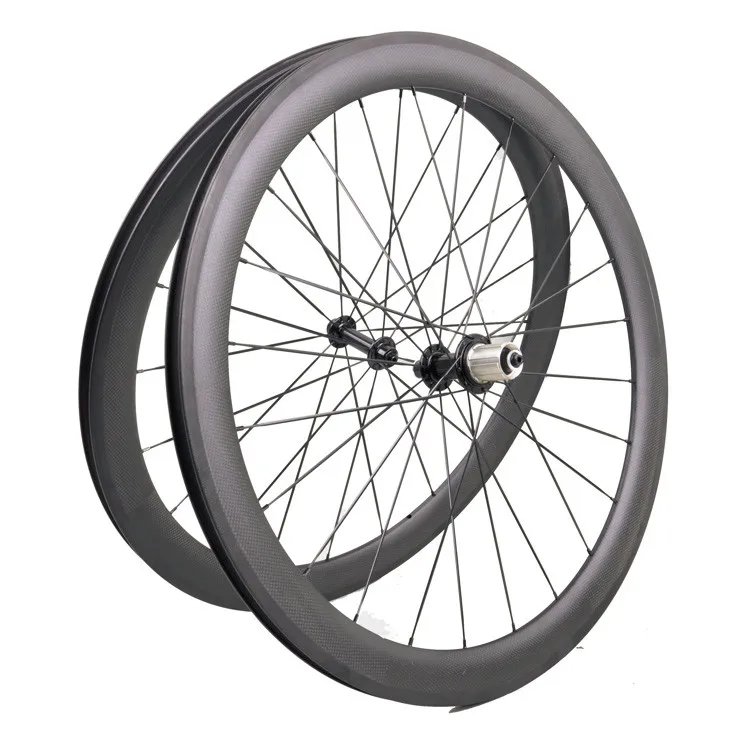 Flash Deal 700C 50mm clincher bike carbon road bicycle wheels 25mm wide carbon wheelset 3k Matt Sapim cx-ray 0