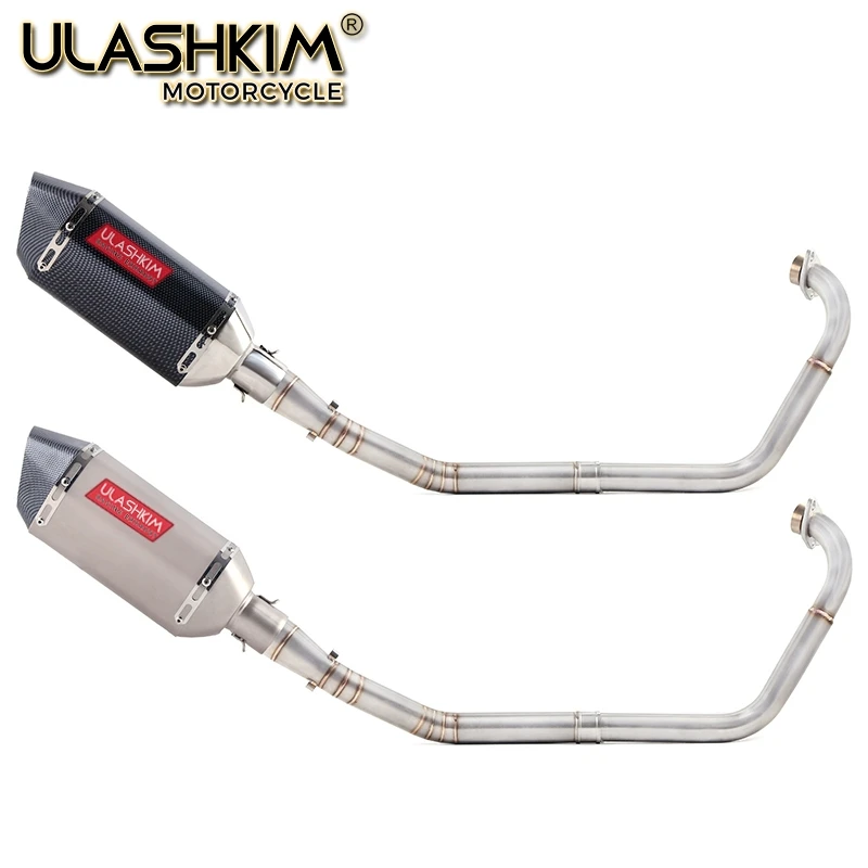 

Motorcycle Full Exhaust Escape System Modifed Middle Link Pipe Slip On For yamaha YZF-R15 R5 MT-15 MT 15 125 2008-2017