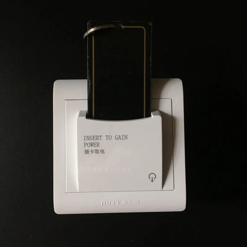 

1pcs Energy saving switch 220V 6600W 30A power socket Magnetic card Insert for power Three line with 15s time delay