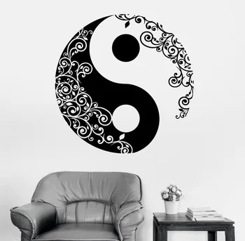 

Pinturas Murais Big Mandala Vinyl Wall Decal Yoga Sticker Menhdi Lotus Large Pattern Ornament Om Indian Mural Home Decor