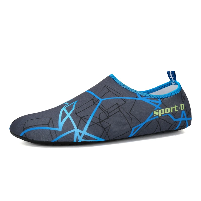 الصيف أحذية ماء الرجال تنفس المنبع أكوا أحذية امرأة صنادل شاطئ السباحة الغوص الجلد أحذية نهر البحر النعال
