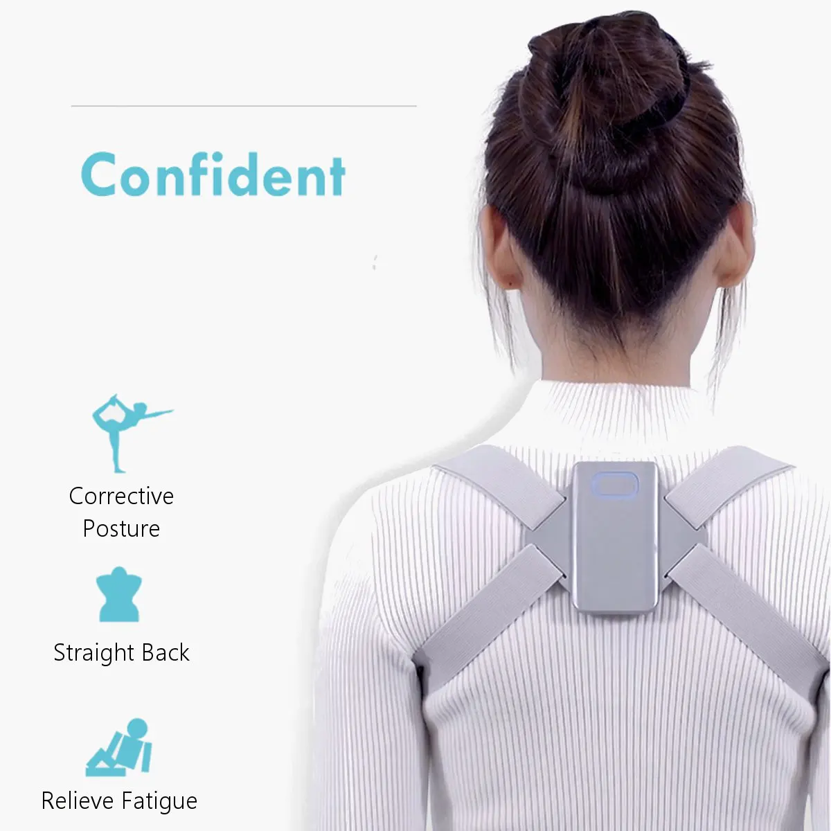 Adjustable Electric Back Posture Corrector Adult Back Brace Support Belt Shoulder Training Belt Lumbar Correction Health Care