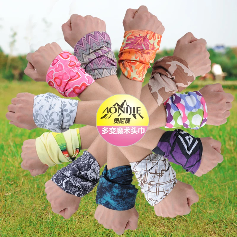 Outdoor seamless magicaf ride bandanas sunscreen quick drying