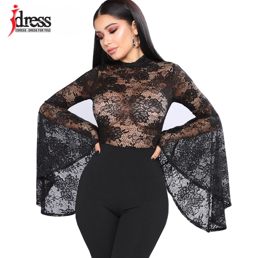 Женские шорты IDress комбинезоны 2019 элегантное сексуальное черное кружевное