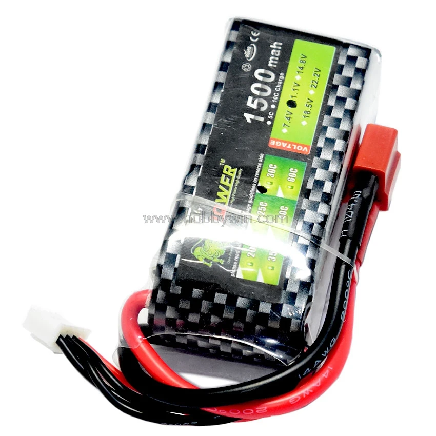 11 1 V/3 S 1500mAh 30C LiPO батарея T plug Burst 60C RC модель Lipolymer power|Детали и аксессуары| |