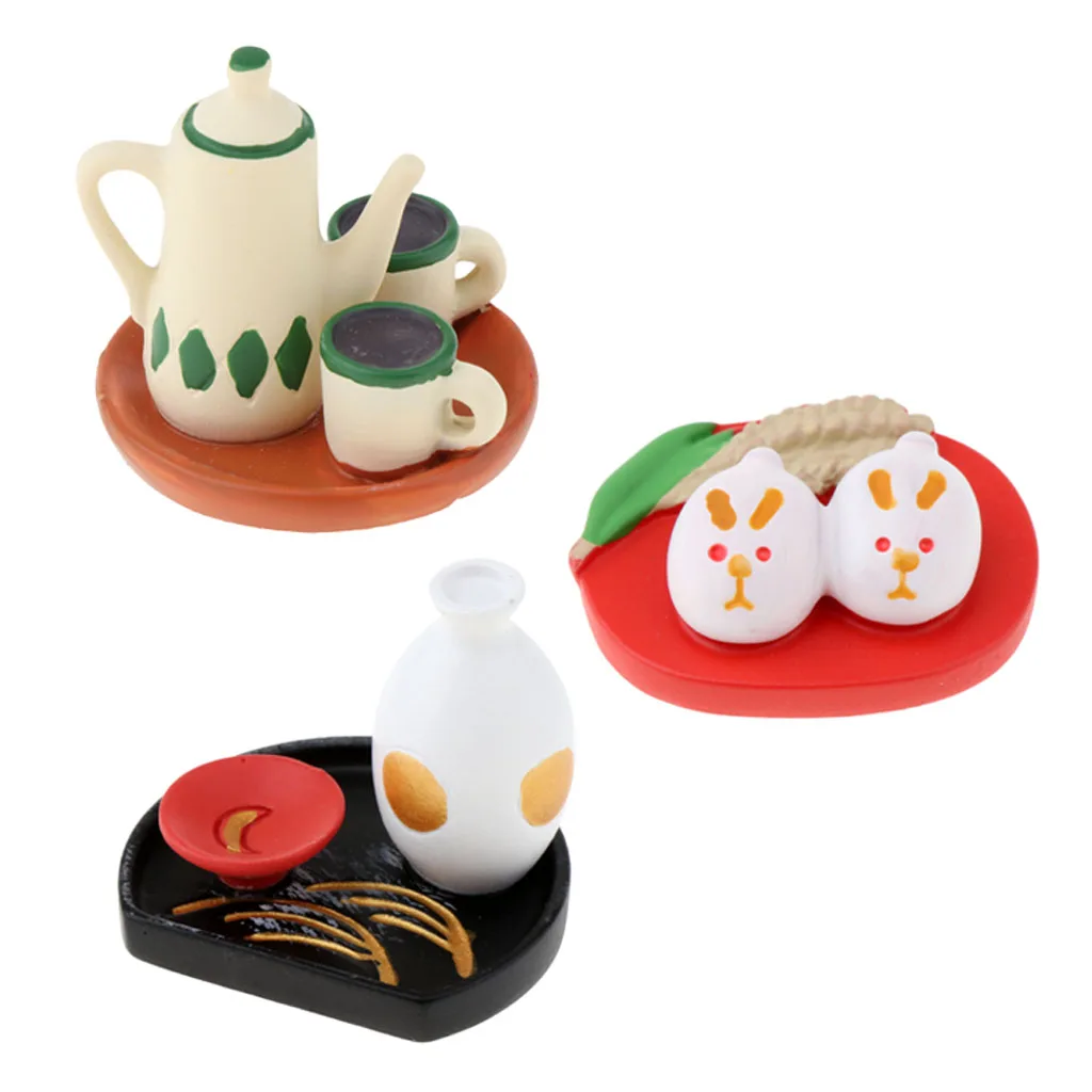 Miniature Resin Ornament Decoration Mini Toy for Children Kids Playing Toy - Japanese Style