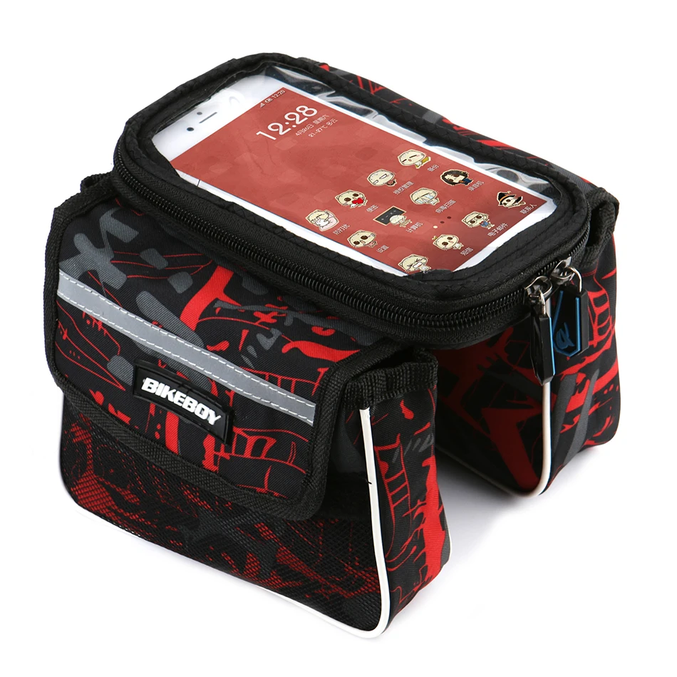 Flash Deal BIKEBOY Bicycle Cell phone Bag E Bike MTB Road Bike Front Frame Tube Bags For 5.7inch Cellphone Touch Screen Cycling Bags J16 3 Flash Deal BIKEBOY Bicycle Cell phone Bag E Bike MTB Road Bike Front Frame Tube Bags For 5.7inch Cellphone Touch Screen Cycling Bags J16 3