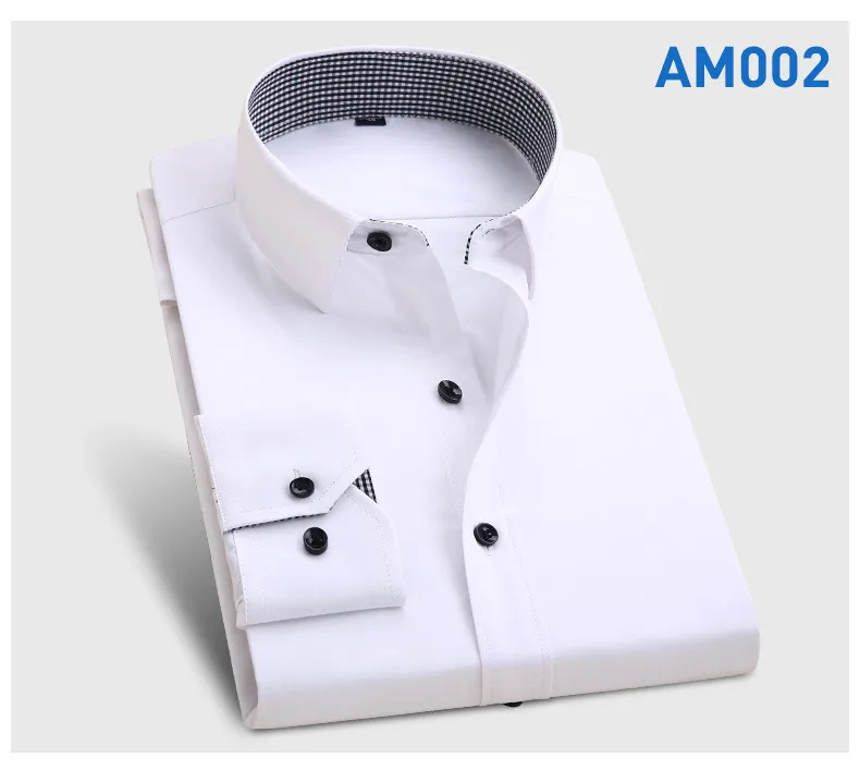 Brand New Men/'s Dress Shirts Men Elegant Long Sleeve Formal Business Shirt S-4XL