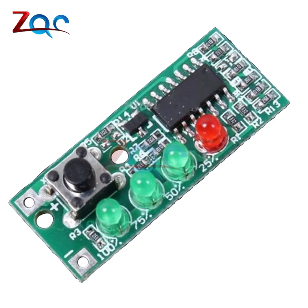 

2S 3S 4S Lithium Iron Phosphate Battery Capacity Tester Indicator 6V-12V Power Indicator with Four Level LED Display 9-12.6V