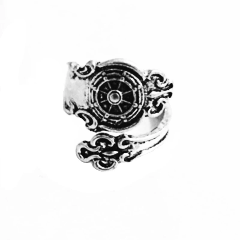 Прямая руль корабля кольцо на фалангу пальца серебряные морские корабли кольца паровой панк палец или палец кольцо регулируемые ювелирные изделия