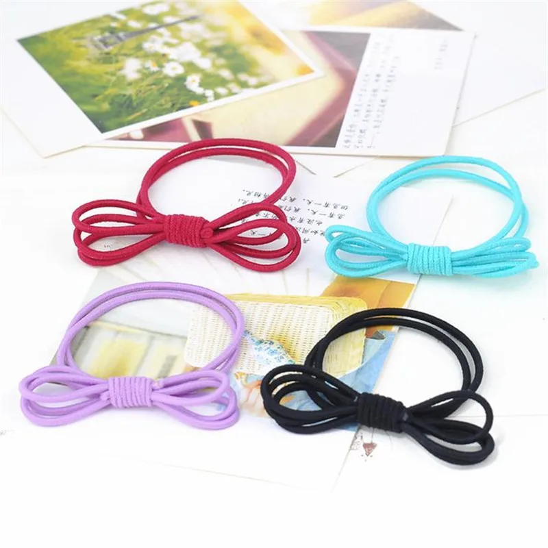1 шт. накладные узлы эластичные резинки для волос игрушки девочек ручная работа