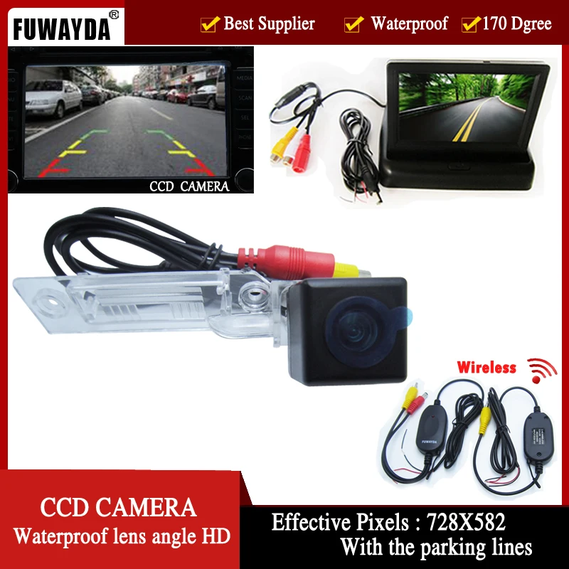 FUWAYDA Wirelelss автомобильная камера заднего вида для VW Golf Passat Touran Caddy Superb/T5
