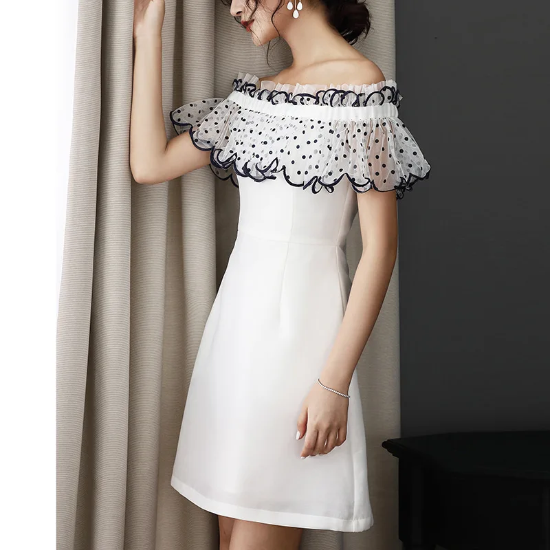 Sexy Off Shoulder Dress New 2019 Spring Summer High Quality Brand Women