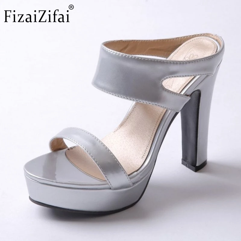 

Coolcep Women Sandals High Heels Platform Fashion Party Shoes For Women Square Heeled Platforms Sandals Footwear Size 31-43