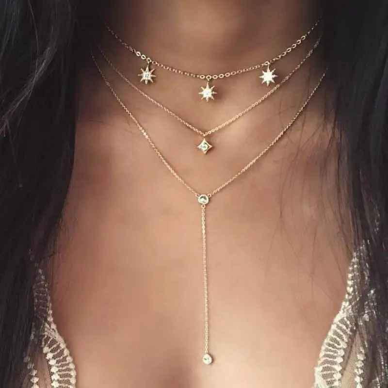 Tassel Charm Choker Necklace 