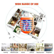 Электронный комарный УФ лампа для отпугивания насекомых-убийц лампа Летающий Жук Насекомое ловушка уничтожитель Zapper ЕС вилка Анти Москитная принадлежность для дома