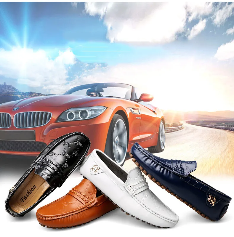 VKERGB/обувь для вождения; Мужская обувь из натуральной кожи; итальянская дизайнерская обувь; повседневная кожаная обувь мокасины; Мужская мягкая удобная обувь