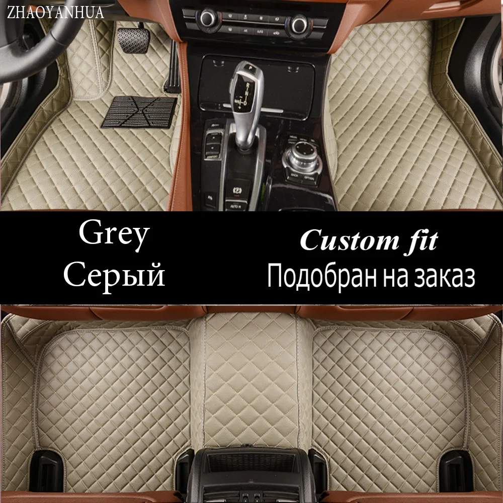 ZHAOYANHUA Car Floor Mats For Toyota Camry Corolla RAV4 Prius Prado Highlander Sienna Zelas 5D 