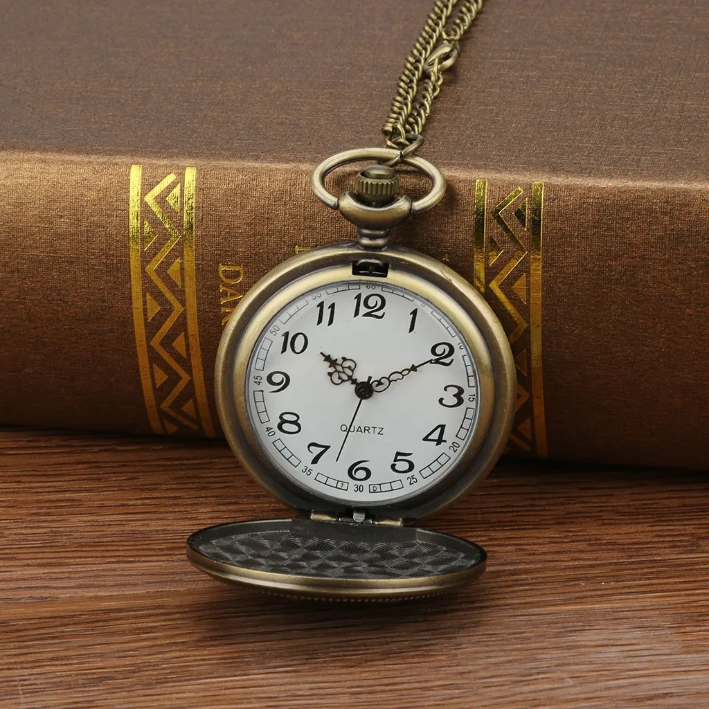 Персонализированные модели стимпанк ВИНТАЖНЫЕ КВАРЦЕВЫЕ римские цифры карманные часы для мужчин и женщин подарок для детей ожерелье часы Пара часы для пожилых мужчин