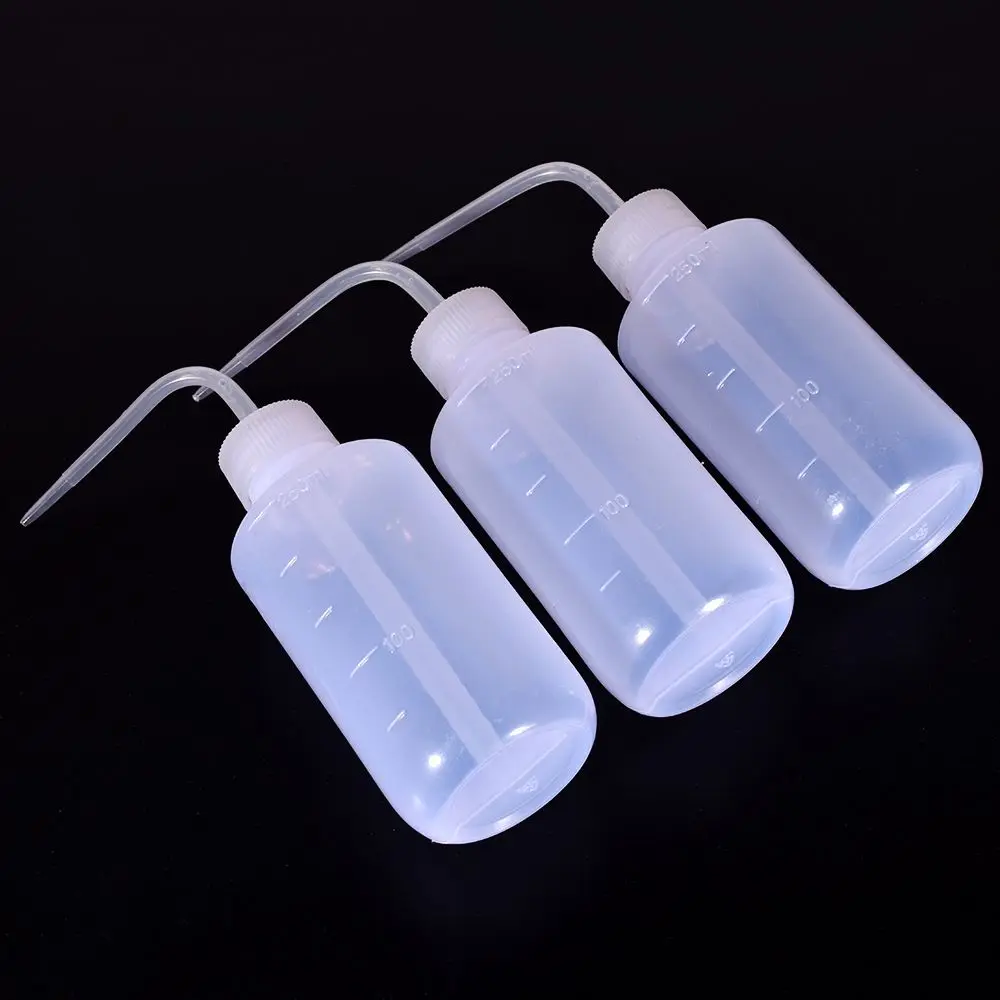 

3pcs Watering Can Squeeze Water Bottles Measuring Tattoo Water Kettle Cleaning Set Tattoo Kit Bottles Convenient Tattoo Bottle