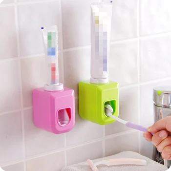 

5PCS Automatic Toothpaste Dispenser Tooth Brush Toothpaste Holder Tooth Paste Tube Squeezer Dispenser Squeeze Out Bathroom Sets