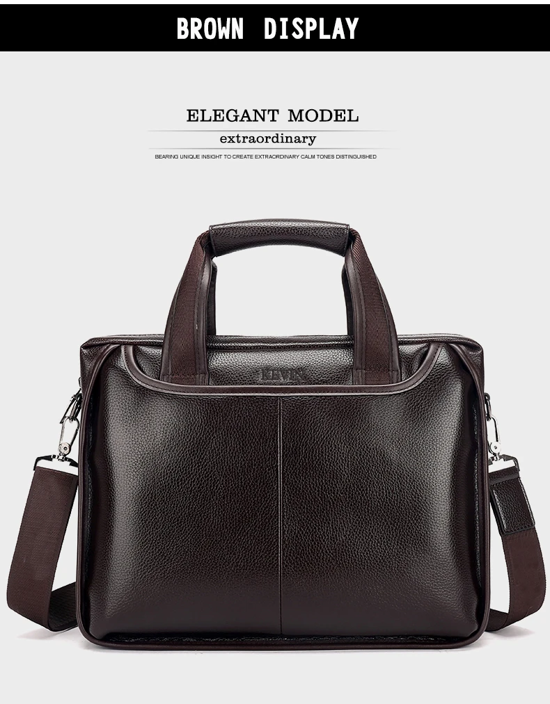 cowhide male commercial briefcase (14)