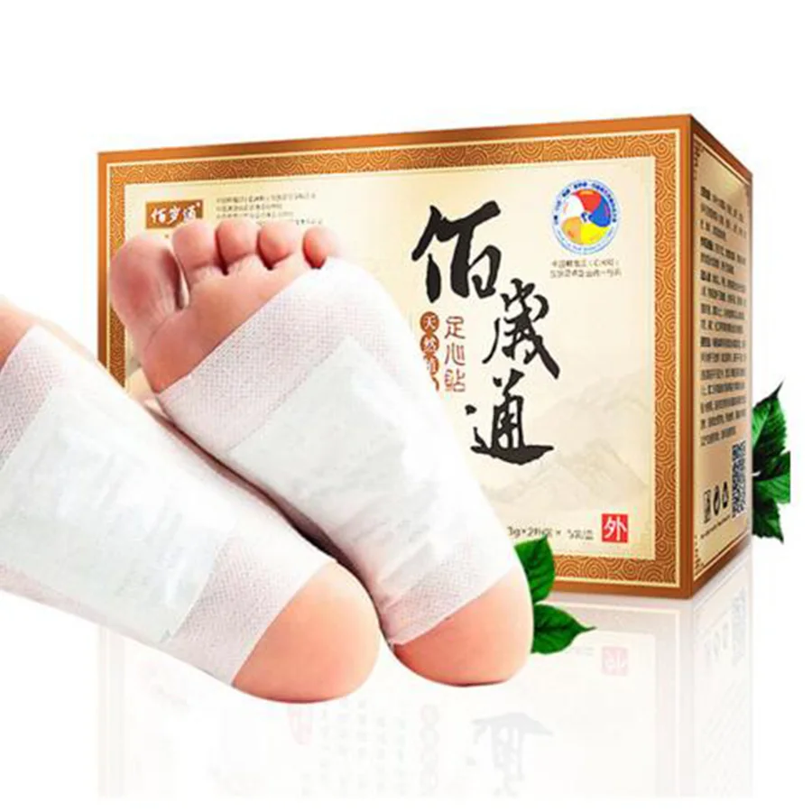 Buy 10Pcs/Box Chinese Herbal Detox Foot Pads Foot
