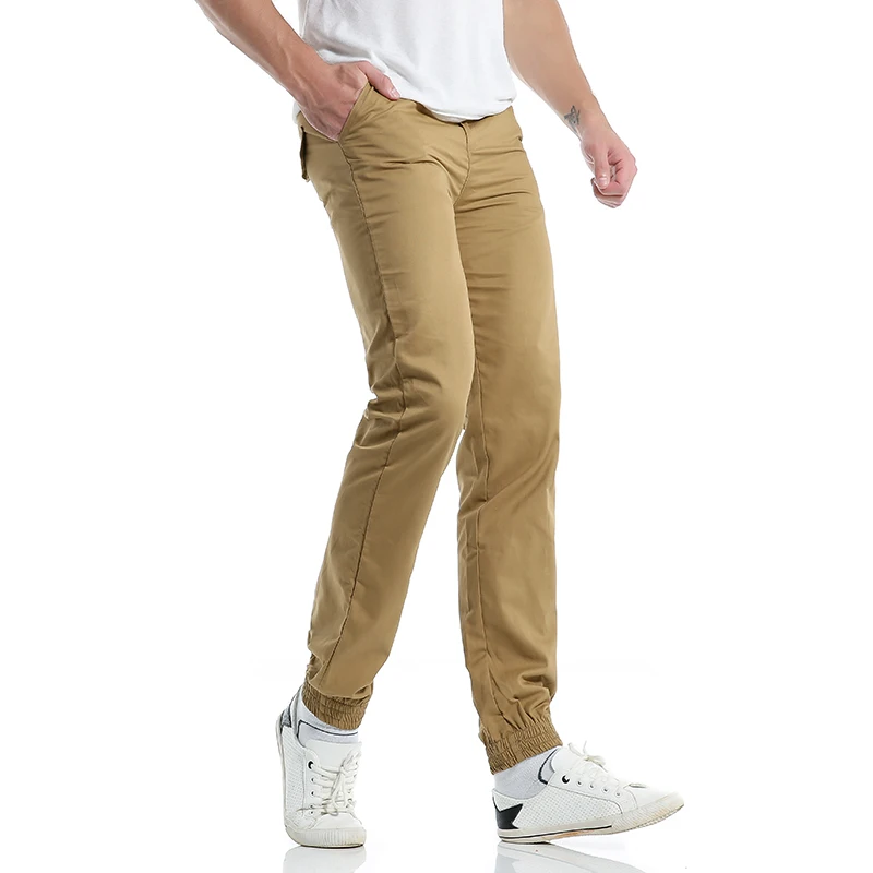 Новый стиль 2017 Мужская мода повседневные брюки для мужчин личности Твердые Популярные повседневное хлопок крест-брюки для девочек полной