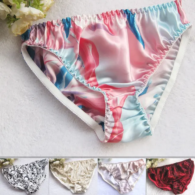 Buy 100 Silk Panties Female Pure Silk Briefs Xxl Plus