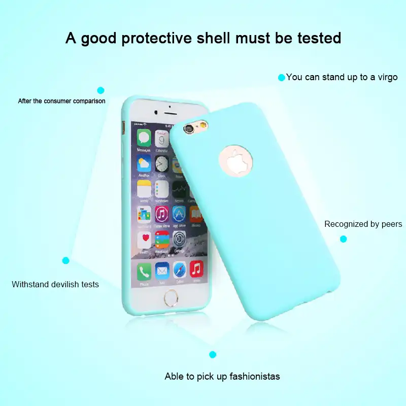 Силиконовый чехол с отверстием для логотипа iPhone 5 5S SE 6 6s 7 8 Plus мягкий из ТПУ ярких
