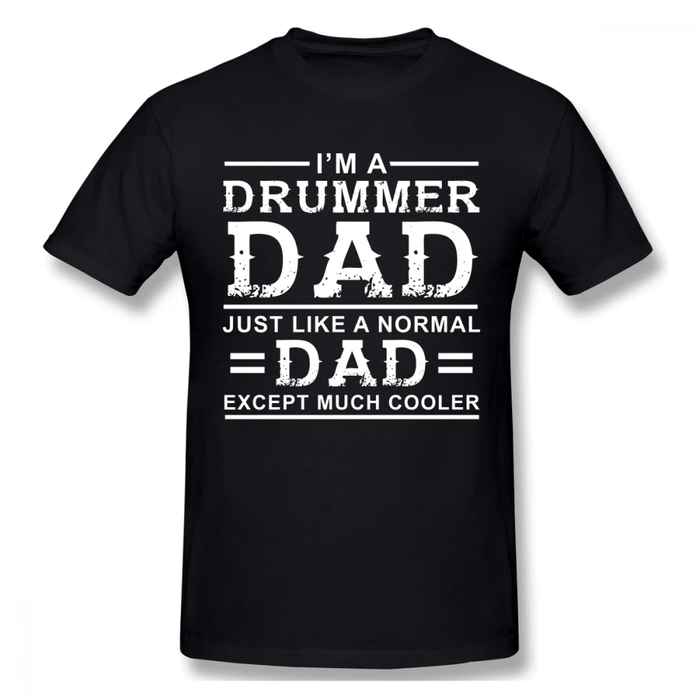 Футболка для мужчин с надписью Drummer Dad большие размеры | Мужская одежда