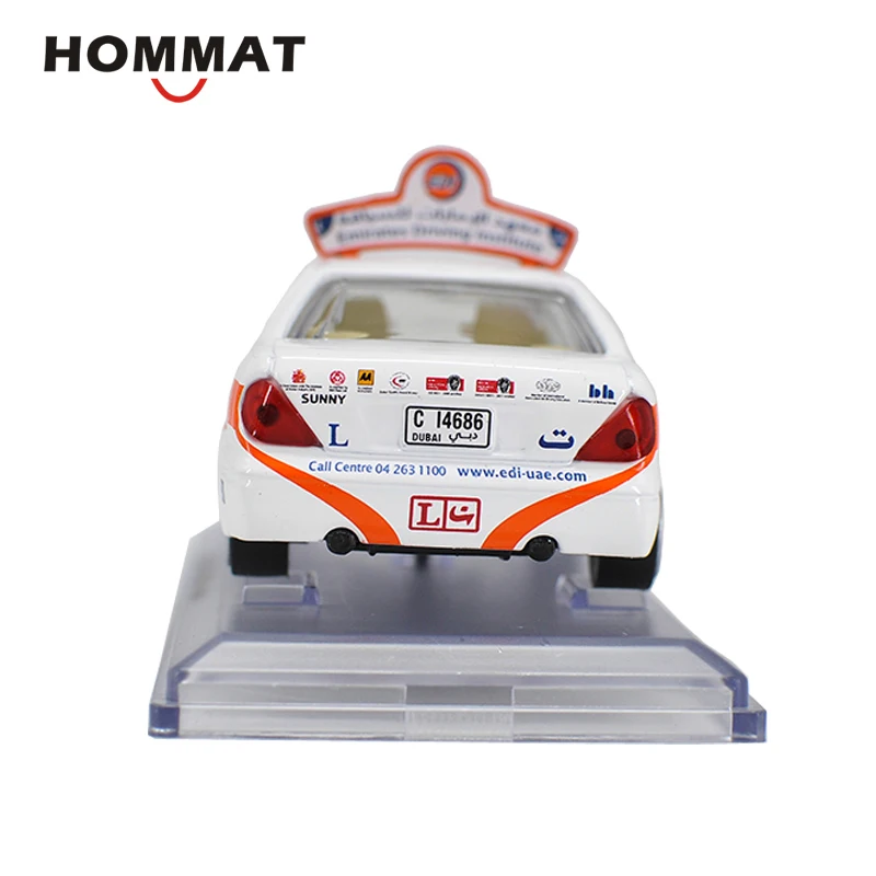 HOMMAT моделирование 1:43 Масштаб Nissan Sunny Дубай Такси модель автомобиля литой