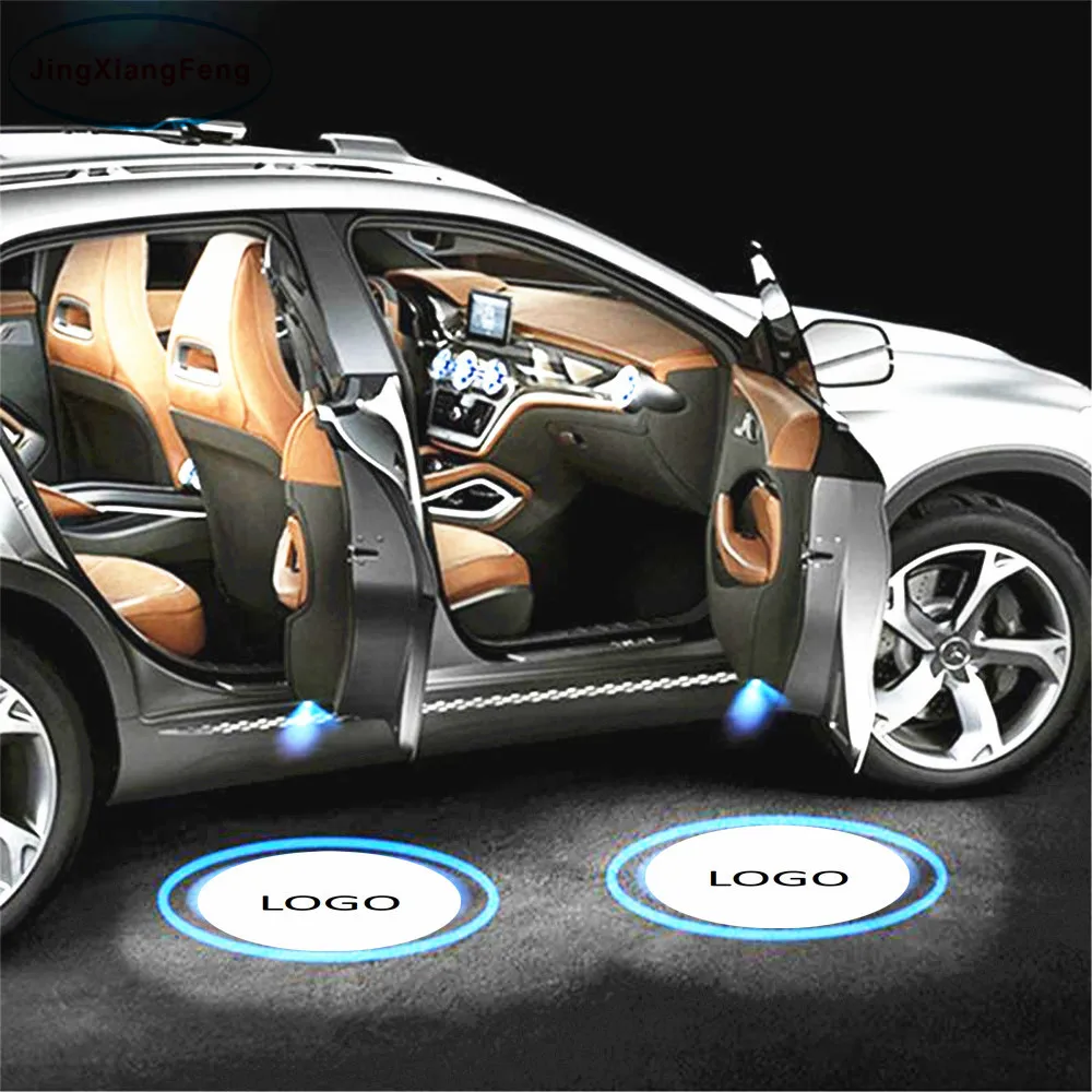 

Case For Honda 12V 5W LED Car Ghost Shadow Edge Light Projector Laser Logo Light Door for Mitsubishi lowest price Warning Light