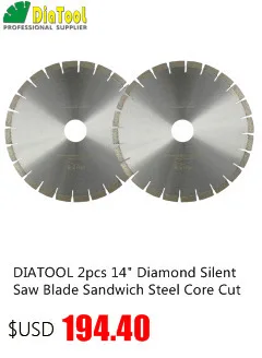 DIATOOL шт. 10 шт. 14 "Diamond Silent режущие диски сэндвич сталь Core резка диск Диаметр 60 мм гранит Алмазная Дисковая пила колеса