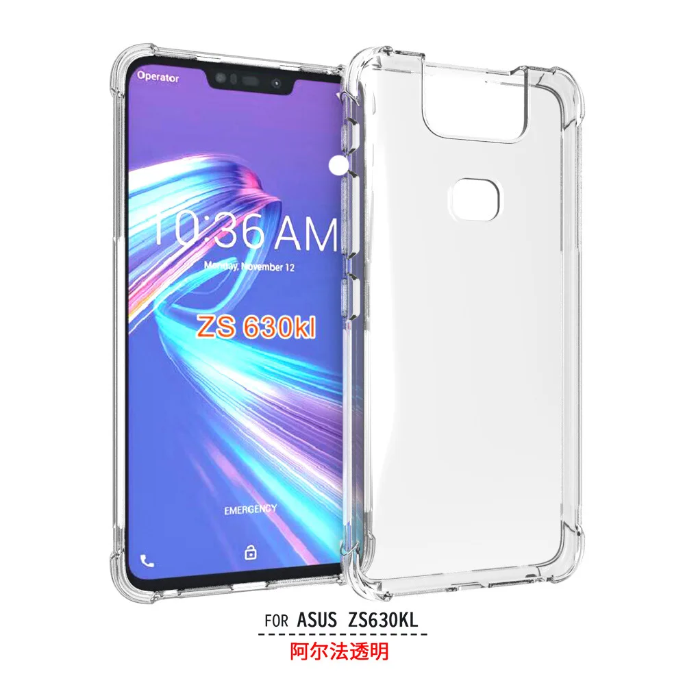 Чехол для Asus ZenFone 6 ZS630kl, Чехол Для ZenFone ZS630kl, сверхпрочный, защита от падения, мягкий, прозрачный чехол из ТПУ Для ZenFone 6Z ZS630kl - Цвет: Прозрачный