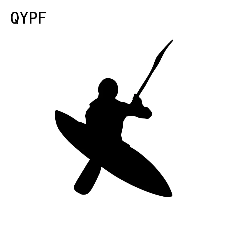 

QYPF 13.5*17.9CM Outdoors Exploring Paddling Canoe Decor Car Sticker Vinyl Silhouette Extreme Movement C16-1214