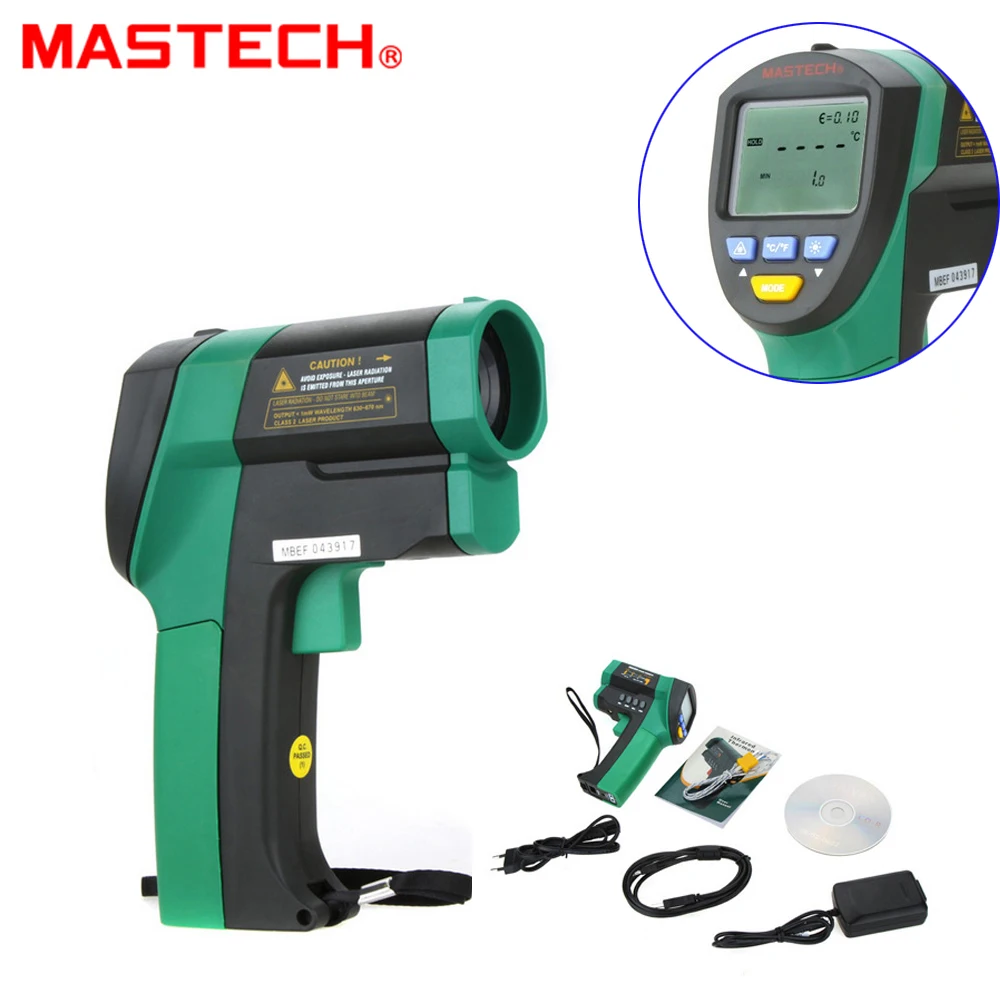 

MASTECH MS6550A Professional High Precision Auto range Non-contact Infrared Thermometer IR Temperature Tester -32C to 1200C