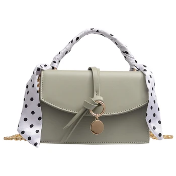 

Elegant Female Ribbon Tote Bag 2019 Fashion New Quality PU Leather Women's Designer Handbag Lock Chain Shoulder Messenger bags