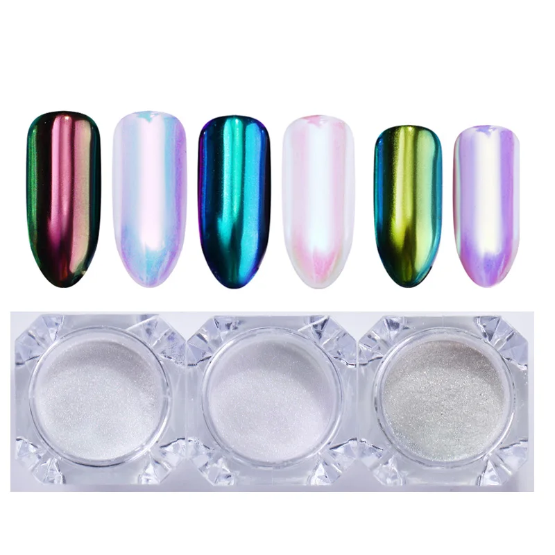 

1 Box Aurora Neon Nail Glitter Powder Chameleon Shell Nail Art Pigment Dust Manicure Nail Art Decoration Design DIY