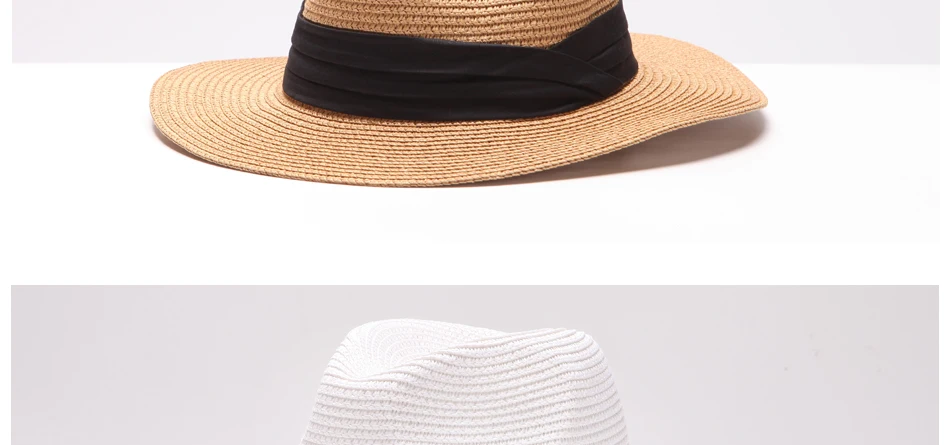 Ladybro Летняя женская шляпа с широкими полями, пляжная шляпа от солнца, Панама, соломенная шляпа, мужская фетровая шляпа, солнцезащитный козырек, кепка для мужчин, Sombrero Chapeau Femme