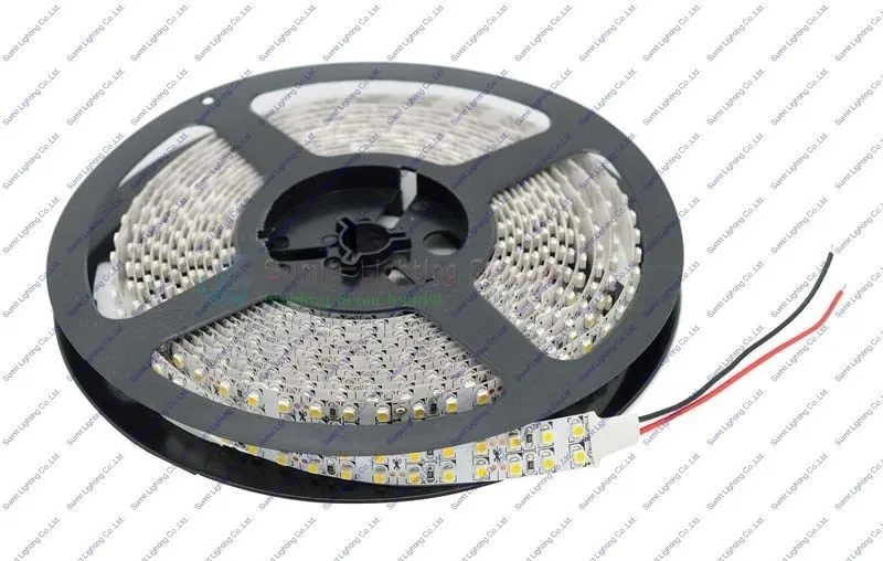 5 м/roll 1200 светодиоды 3528SMD DC12V 240led/м Двухрядные гибкие светодиодные полосы не водонепроницаемый, белый/теплый белый цвет